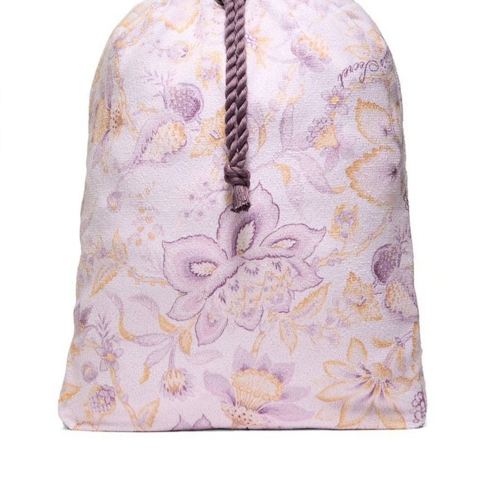 Victoria's Secret Floral Bag in Lavender and Cream